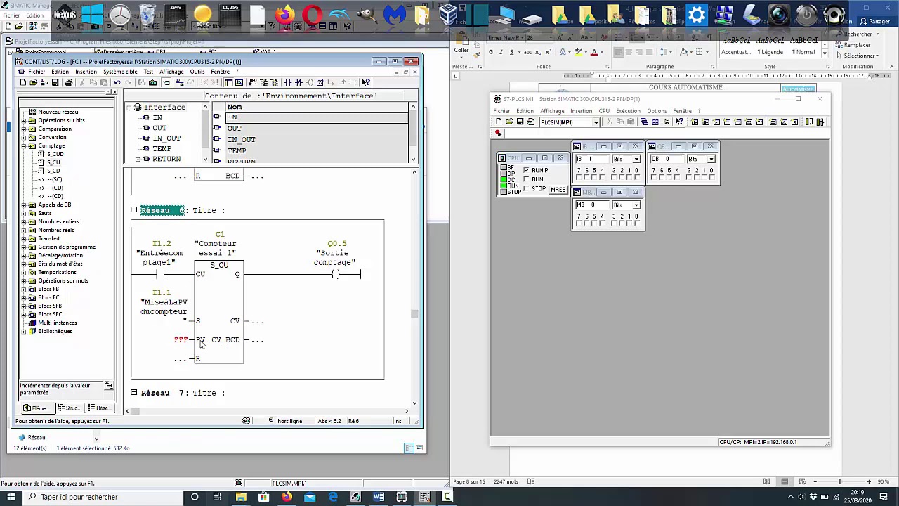 Step 7 Le compteur S_CU/Z_VORW partie 1
