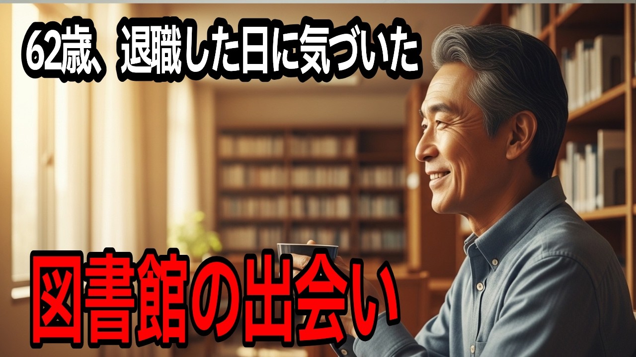 定年退職した日、62歳の元公務員が図書館で出会ったもの。誰も知らない老後の始め方【シニア朗読雑学】