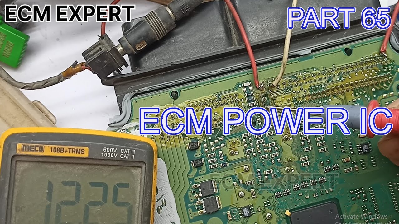ECM POWER IC . ECM  VOLTAGE CHECKING .ECM SUPPLY CONNECTION.ECM/ECU REPAIRING .ECM EXPERT PART 65