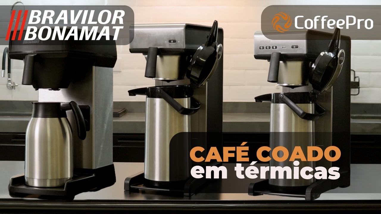 Eficiência no café coado profissional: Conheça as máquinas com térmicas da Bravilor!