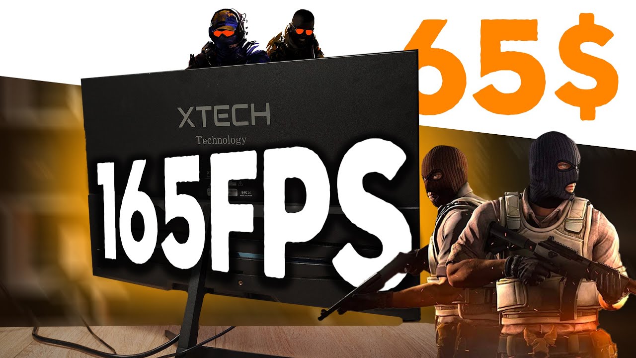 65$ 165FPS Xtech monitor obzor - eng arzon monitor haqida video tahlil 24 Curved
