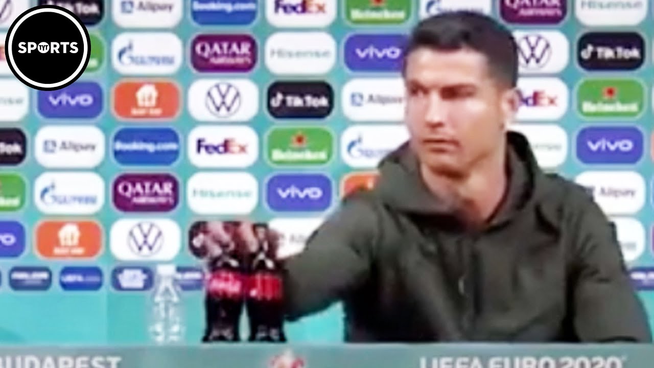 Cristiano Ronaldo Trolls Coca-Cola Sponsorship