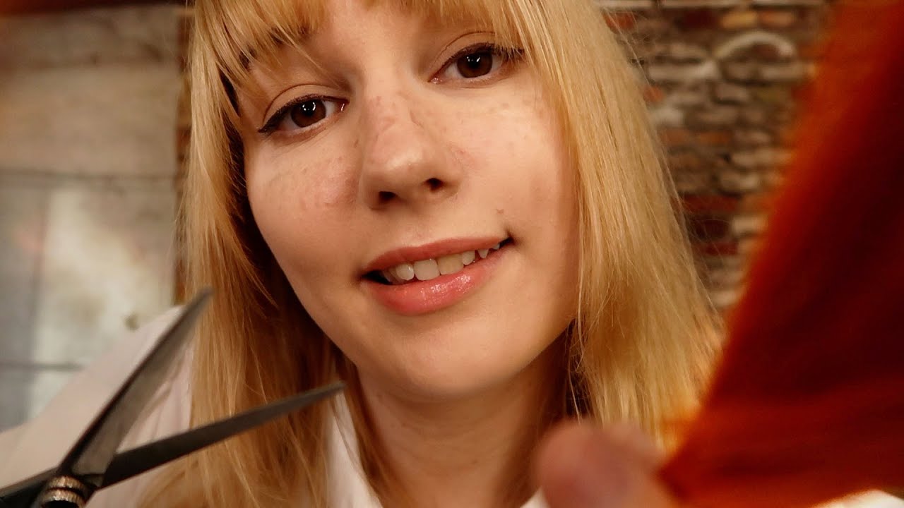 ASMR ✂️ COMFORTING HAIRCUT ROLEPLAY ✂️ BRUSHING, SPRAYING WATER, HAIR DRYER, PERSONAL ATTENTION