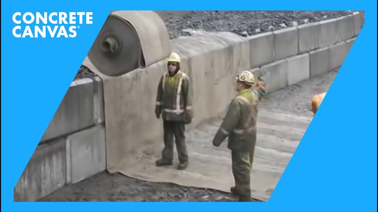 Concrete Canvas (CC) Ditch Lining - Willow Creek Mine, Canada