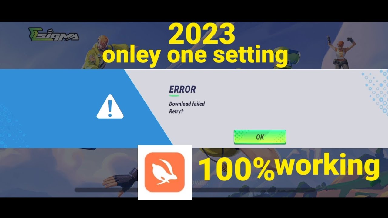 SIGMA GAME ERROR DOWNLOAD FAILED RETRY PROBLEM | SIGMA GAME UPDATING PROBLEM | SIGMA GAME NOT OPEN