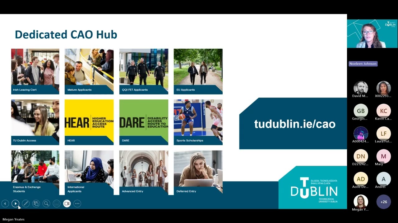 TU Dublin Mature Student Webinar - January 20 2026