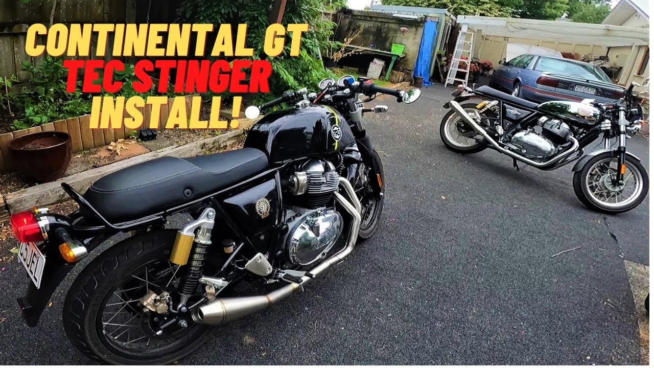 ROYAL ENFIELD CONTINENTAL GT | 2 Into 1 Exhaust Install First Impressions!