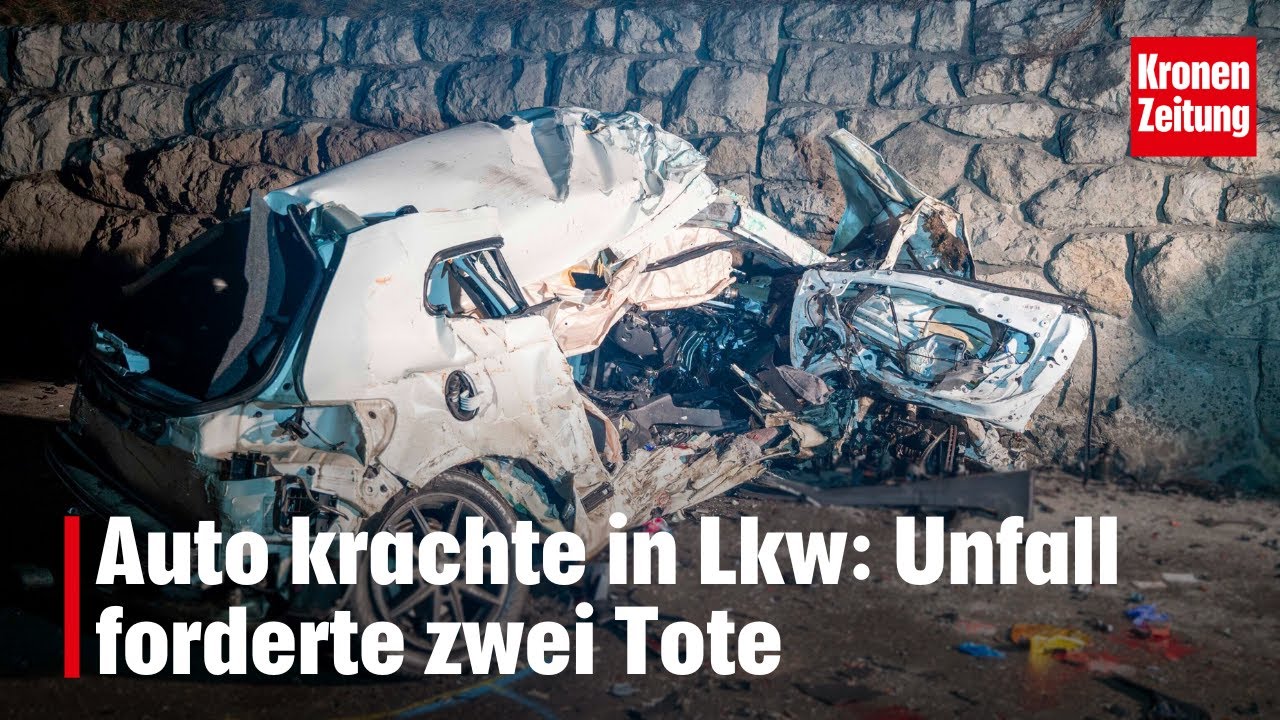 Auto krachte in Lkw: Unfall forderte zwei Tote | krone.tv NEWS