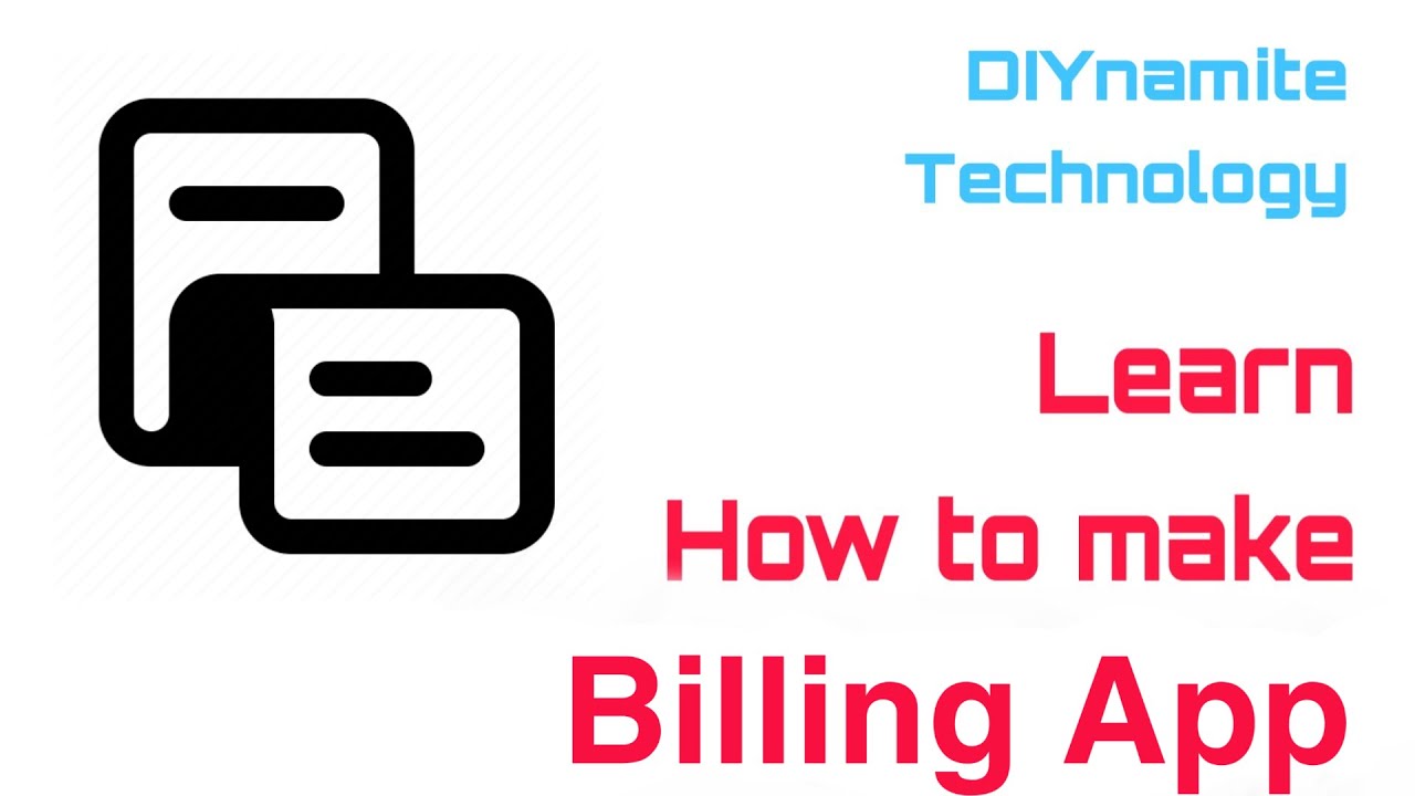 How to make a Billing App | MIT App Inventor | Engineering Project