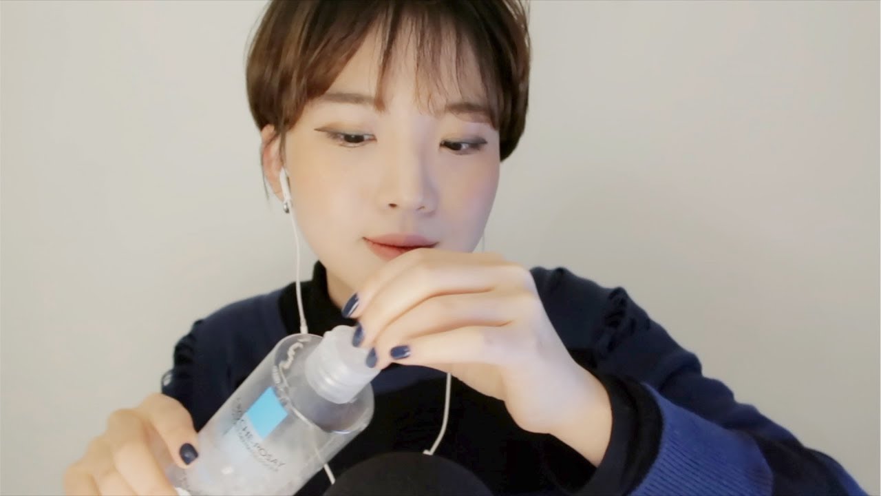 [ASMR] 친구야, 내가 화장 지워주고 스킨로션도 발라줄게 (BGM + NO BGM, 후시녹음) / Skin care with Friend ASMR