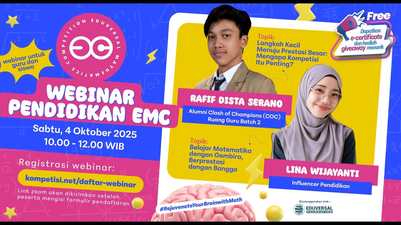 Webinar 2 EMC 2025: Rejuvenate Your Brain with Math
