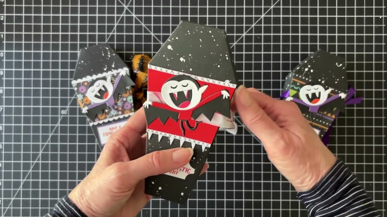 Spellbinders Craftoween Day 1 Coffin Boxes