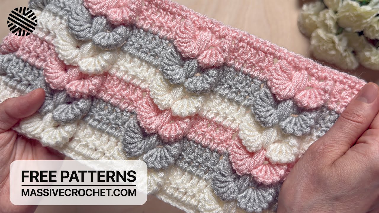 Beginners Can Do This Crochet Pattern Easily!⚡️Lovely Crochet Stitch for Baby Blanket & Bag