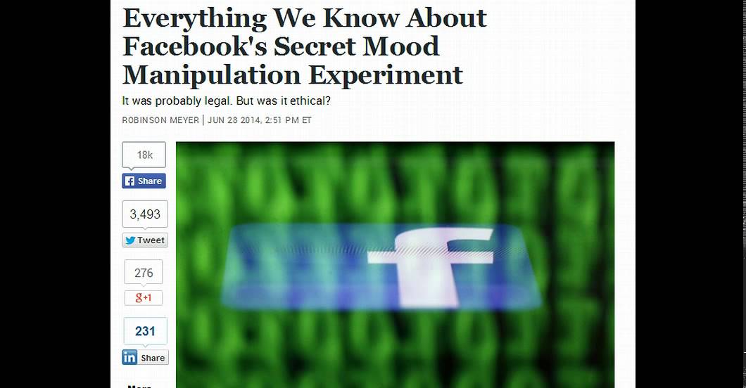 Why is Facebook Manipulating Your Emotions?