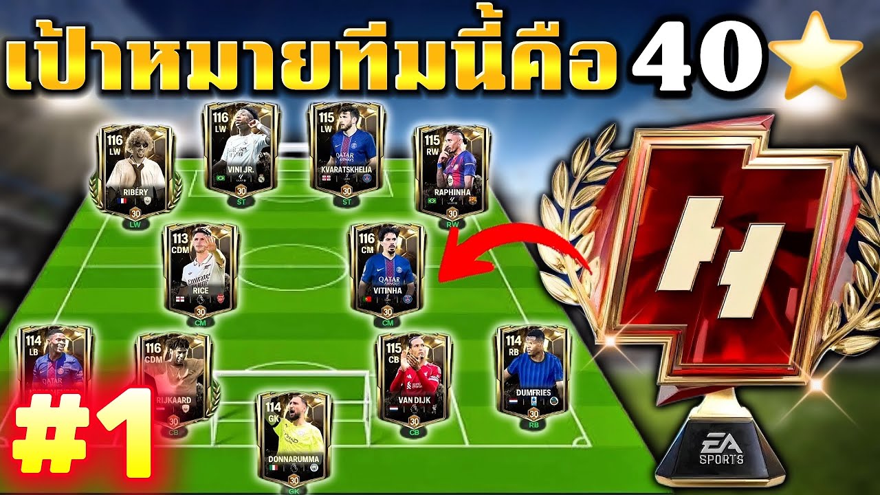 FC Mobile | ทีมนี้จะขึ้น 40⭐️ ได้หรือไม่ #1