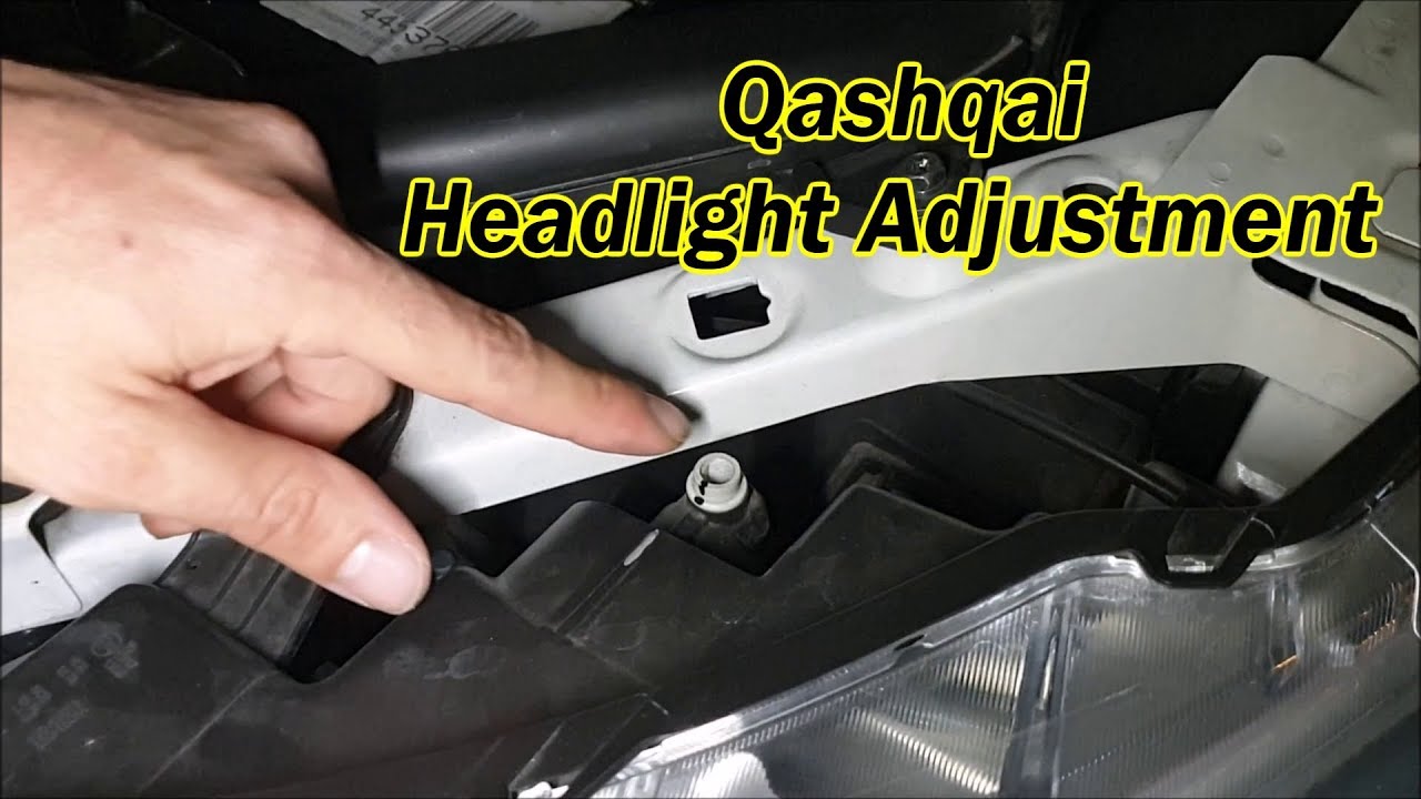 Nissan Qashqai How to Adjust DIY Dipped Headlights