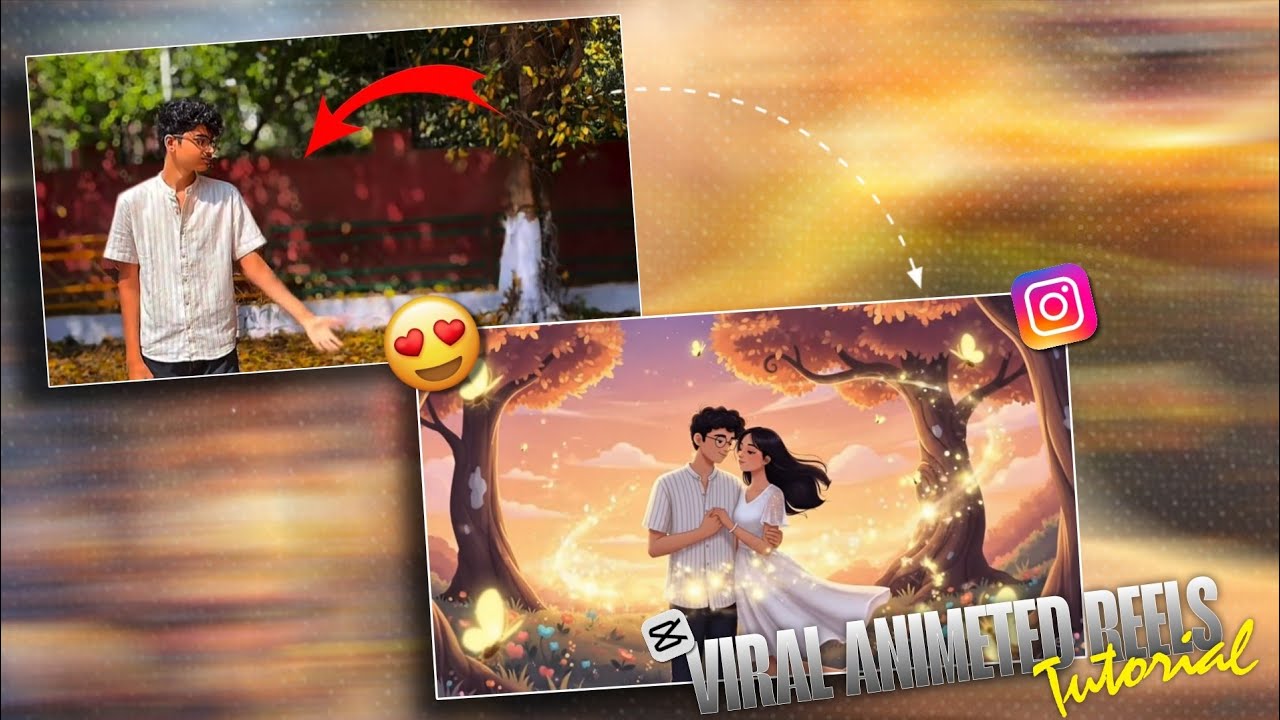 😱 Instagram Viral Animated Reels Editing Tutorial | AI Animated Reel Kaise Banaye Viral Capcut Edit