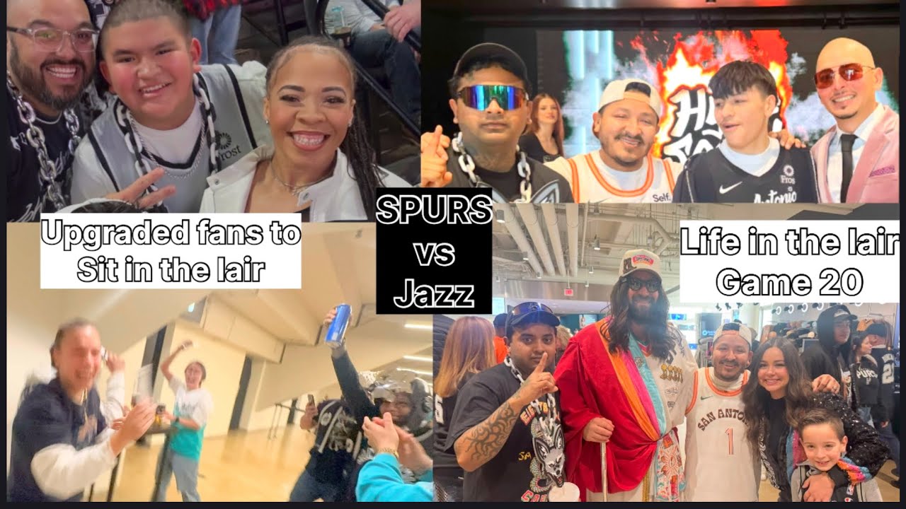 Life in the lair as a @SpursJackal SPURS vs jazz game 20 …jackals for a day