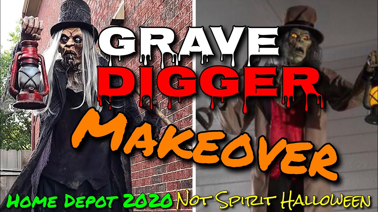 Gravedigger Makeover - Home Depot Halloween 2020 Animatronic Epic Prop Redo