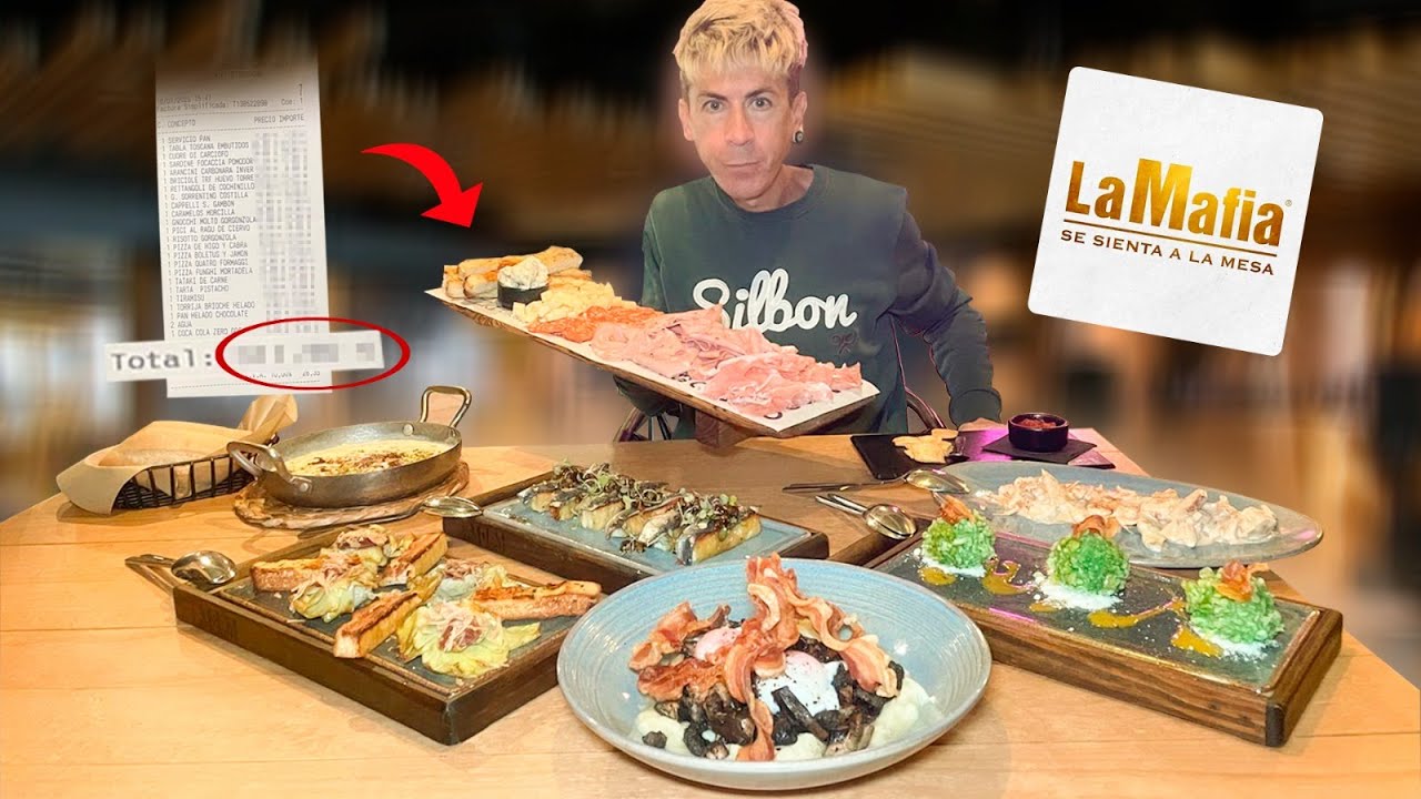 FLIPÉ COMIENDO en la FRANQUICIA MÁS FAMOSA de COMIDA ITALIANA *LA MAFIA* +30 Platos