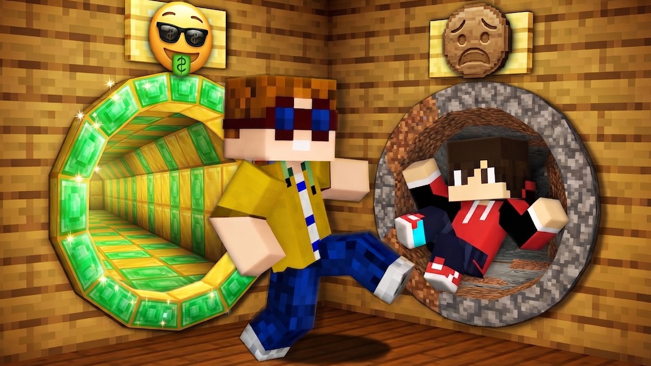 ARMER vs. REICHER TUNNEL KAMPF in Minecraft!