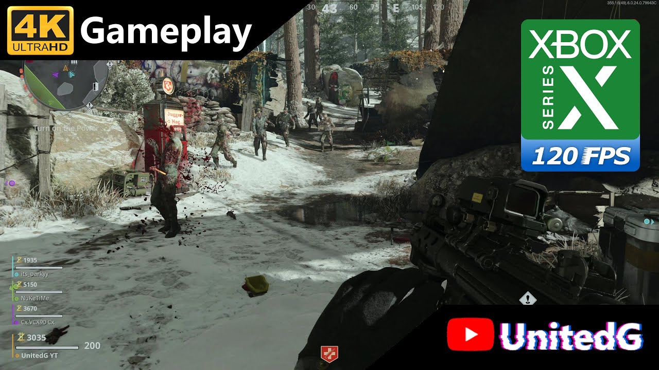 Call of Duty Cold War Zombies Xbox Series X Gameplay 4K