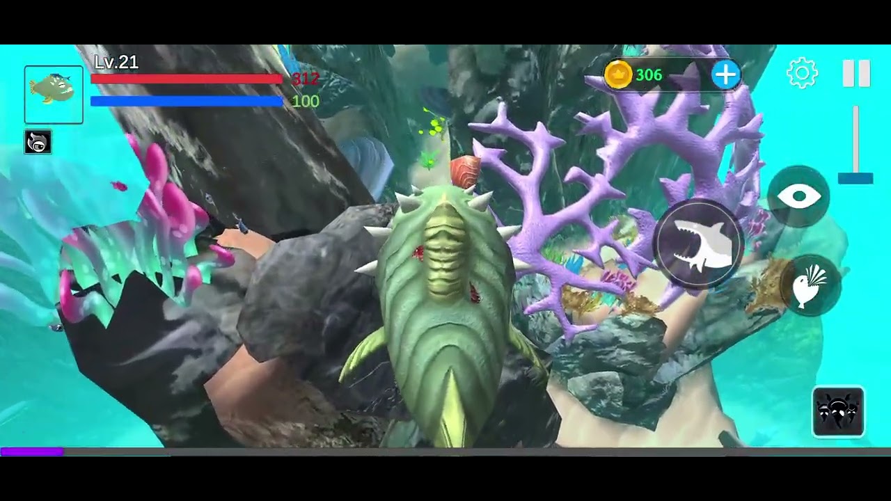 IKAN PIRANHA SEGEDE GABAN, MEMANGSA MEGALODON LANGSUNG KEOK.... GAME FISH EITER IO