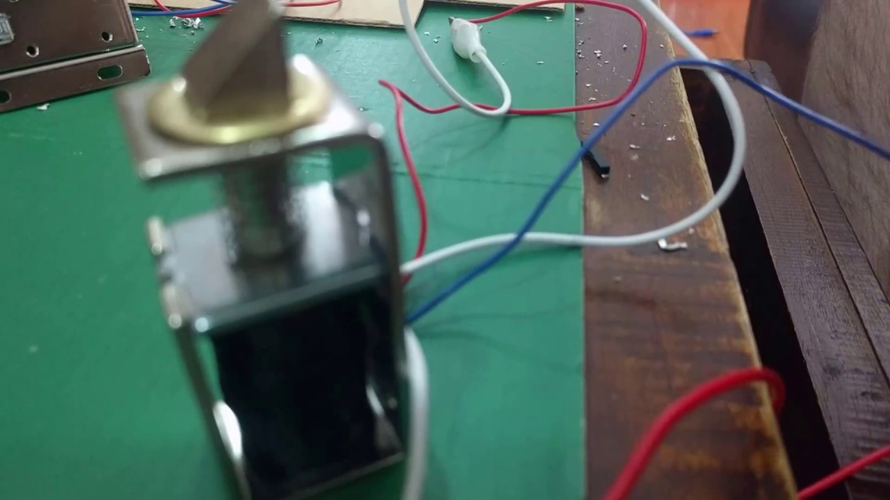 DC Solenoid Door Mechanism