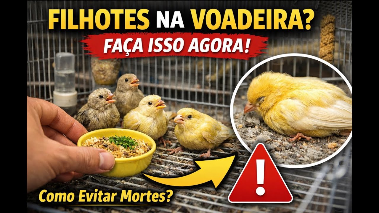 Descobri o segredo pra não perder filhotes, ( nas voadeiras)