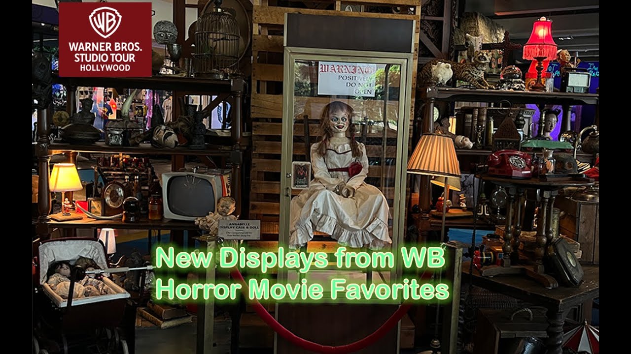 New WB Horror Display at Warner Bros Studio Tour in Hollywood