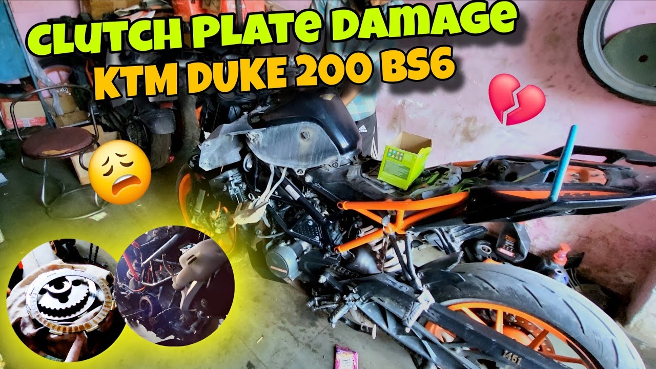  Clutch Plate Damage 💔 || How To Replace KTM Duke Clutch Plate 