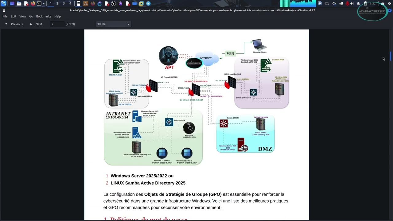 HA  Implémentation des politiques de sécurité à distance dans des Clouds privés WServer 2025–pfSense