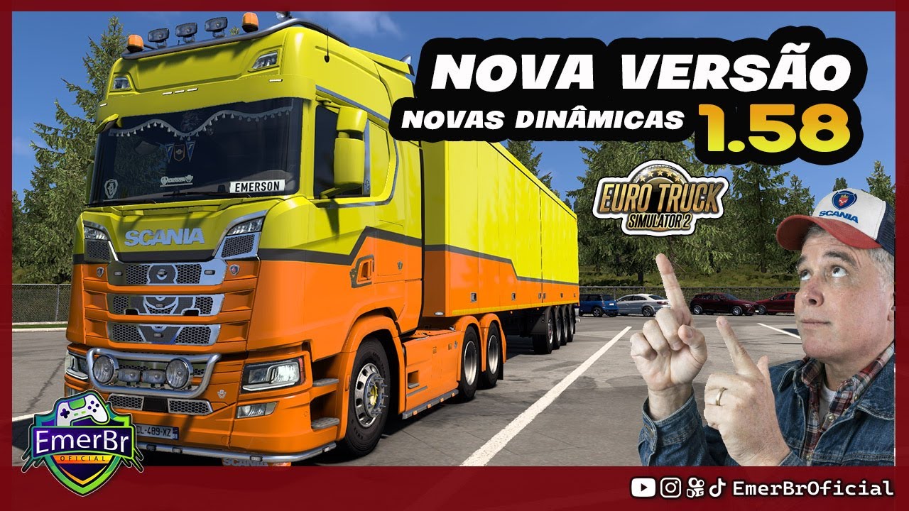NOVA VERSÃO 1.58 - NOVAS DINÂMICAS - EURO TRUCK SIMULATOR 2