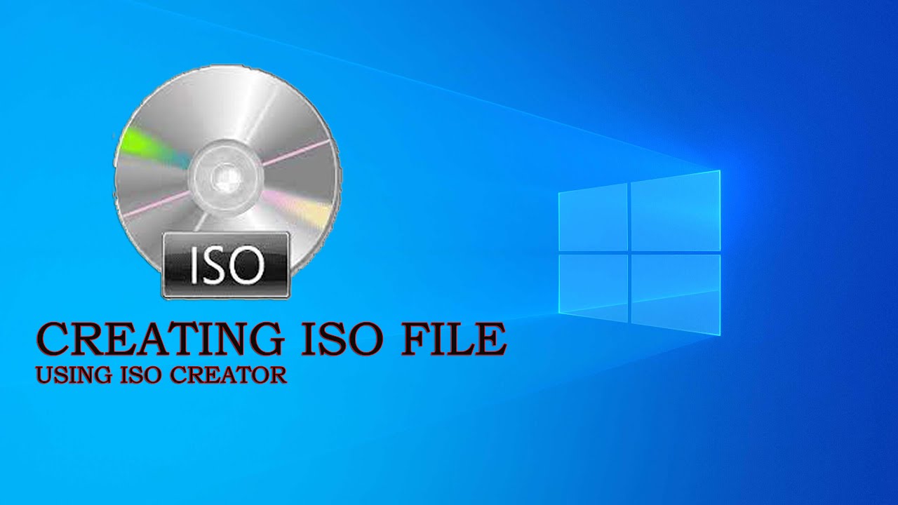 How to Create ISO file using simple tool ISO creator.