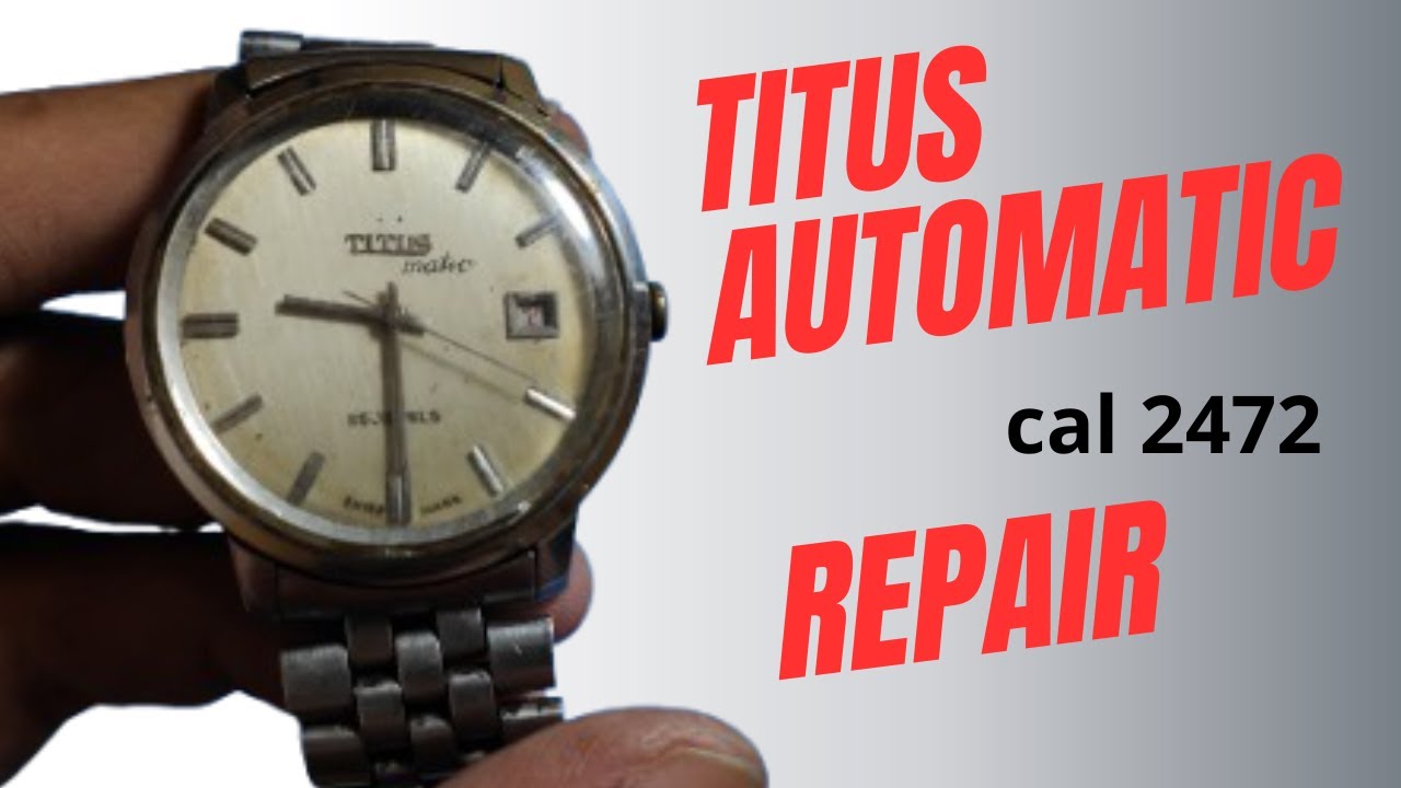 Service jam Titus Matic cal 2472 mati total kiriman Bandung
