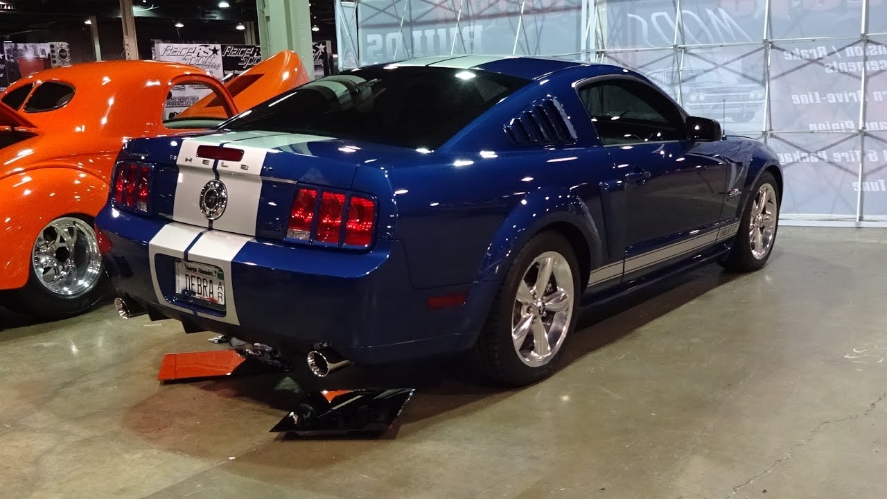2008 Ford Mustang Shelby GT in Vista Blue Paint & Engine Sound on My Car Story with Lou Costabile