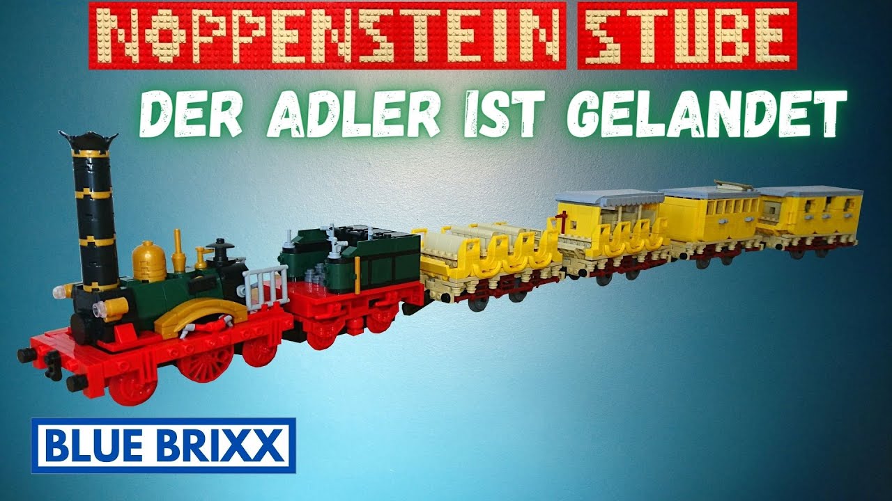 Blue Brixx Dampflokomotive Adler103400 Aufbau |Review | Testfahrt | Die Legendäre Kult-Lokomotive