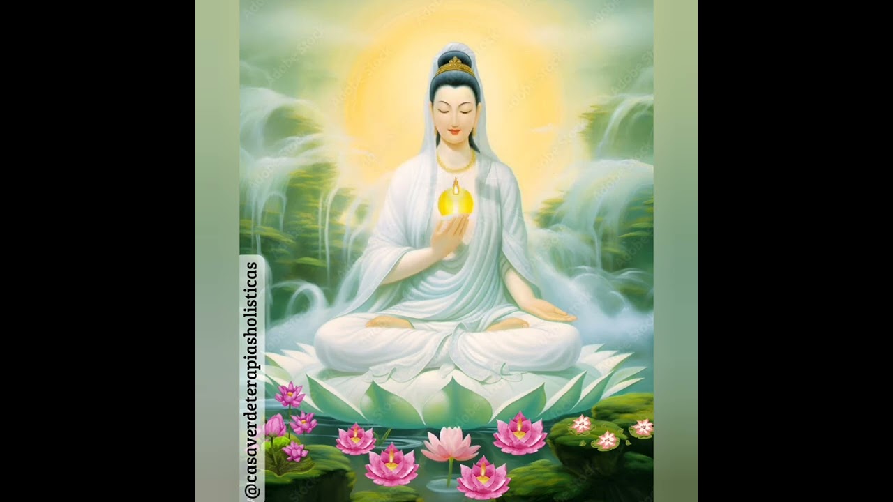 Mantra de Kuan Yin - Namo Guan Shi Yin Pusa | Meditação e Cura - sino a cada 3 minutos