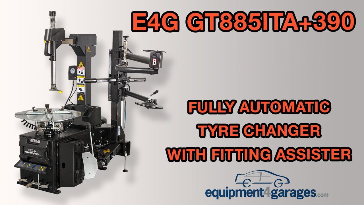 HOW TO use the Fully Automatic CAR TYRE CHANGER with Fitting Assister!|GT885ITA+390|E4G