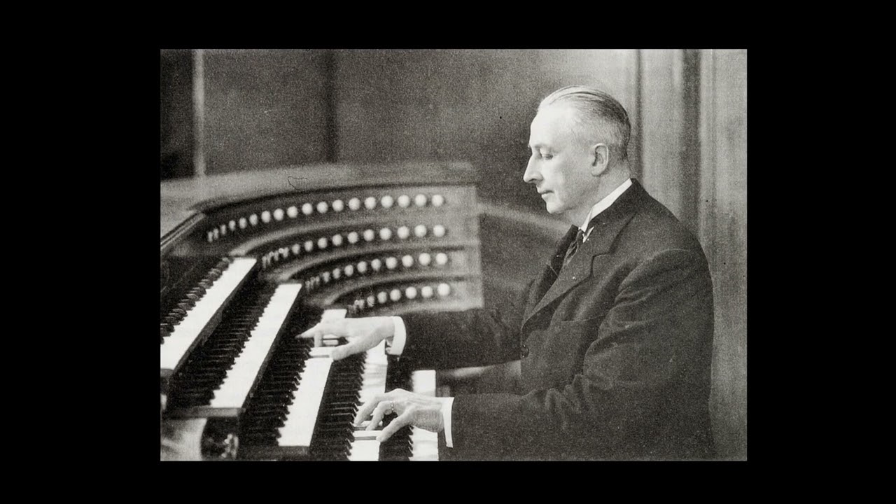 Marcel Dupré op het AVRO kerkorgel in AVRO Studio 1