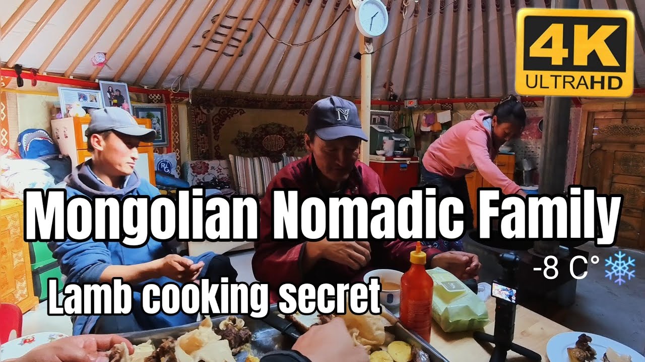 Primitive Nomadic Cooking LAMB in Mongolia, Lamb Cooking of Nomadic Style 🇲🇳 [4k]