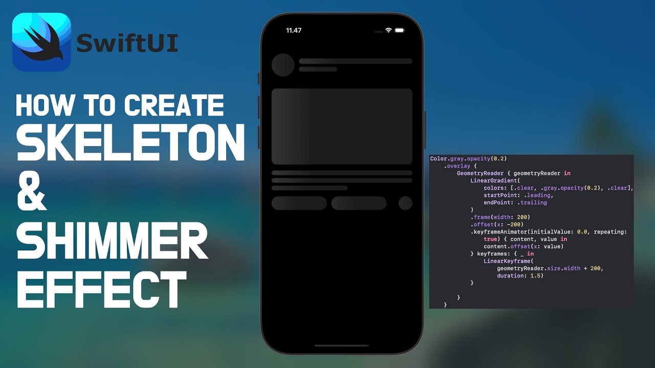 How to Make a Shimmer Loading Effect in SwiftUI
