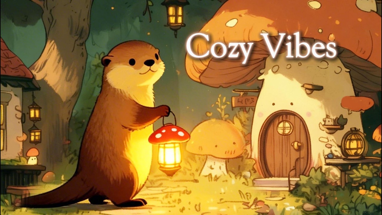 Mushroom House in the Forest 🍄 Cozy Lofi for Study & Relax #lofihiphop  #chillmusic #coffeemusic