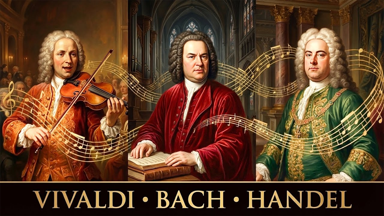 Vivaldi, Bach, Handel: Three Masters, One Instrument 🎻 The Most Beautiful Classical Violin Music