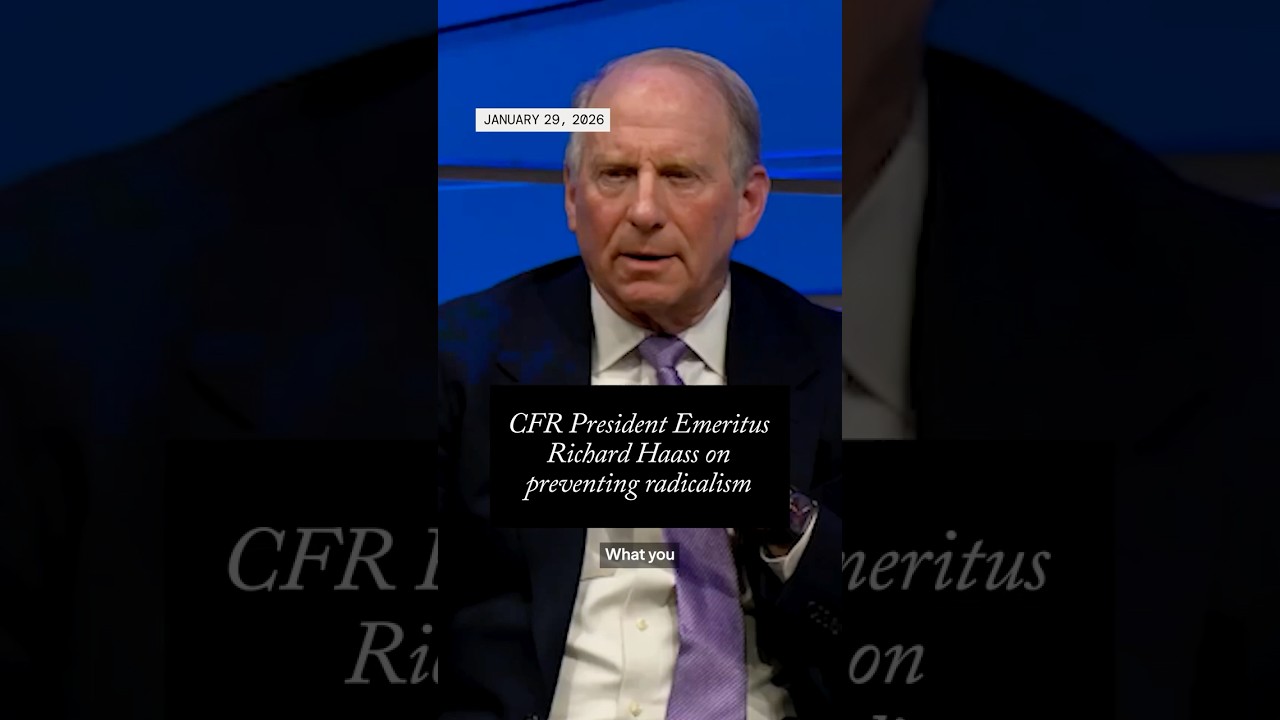 Były prezydent CFR Richard Haass o zapobieganiu radykalizmowi