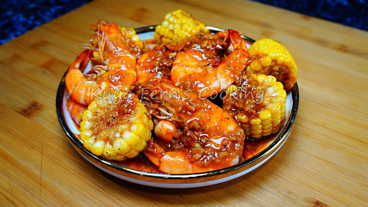 GANITO ANG GAWIN MO SA HIPON!!! MAPAPARAMI ANG KAIN MO!!!  GARLIC BUTTER SHRIMP WITH SWEETCORN!!!
