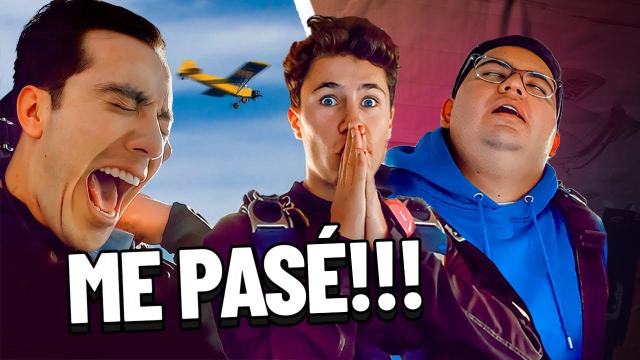 SKABECHE NO QUISO SALTAR!! Los lancé de un Avión
