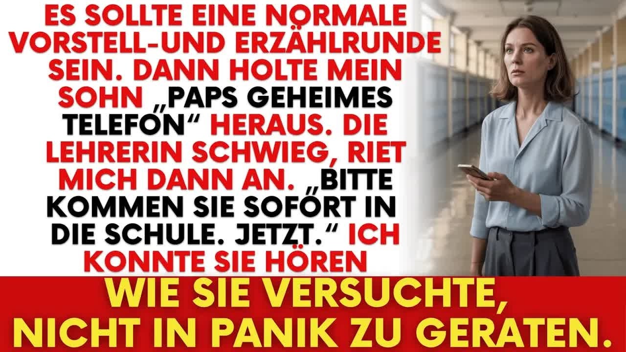 Mein Sohn brachte „Papas geheimes Handy“ zur Schule – die Lehrerin flüsterte： „Kommen Sie jetzt