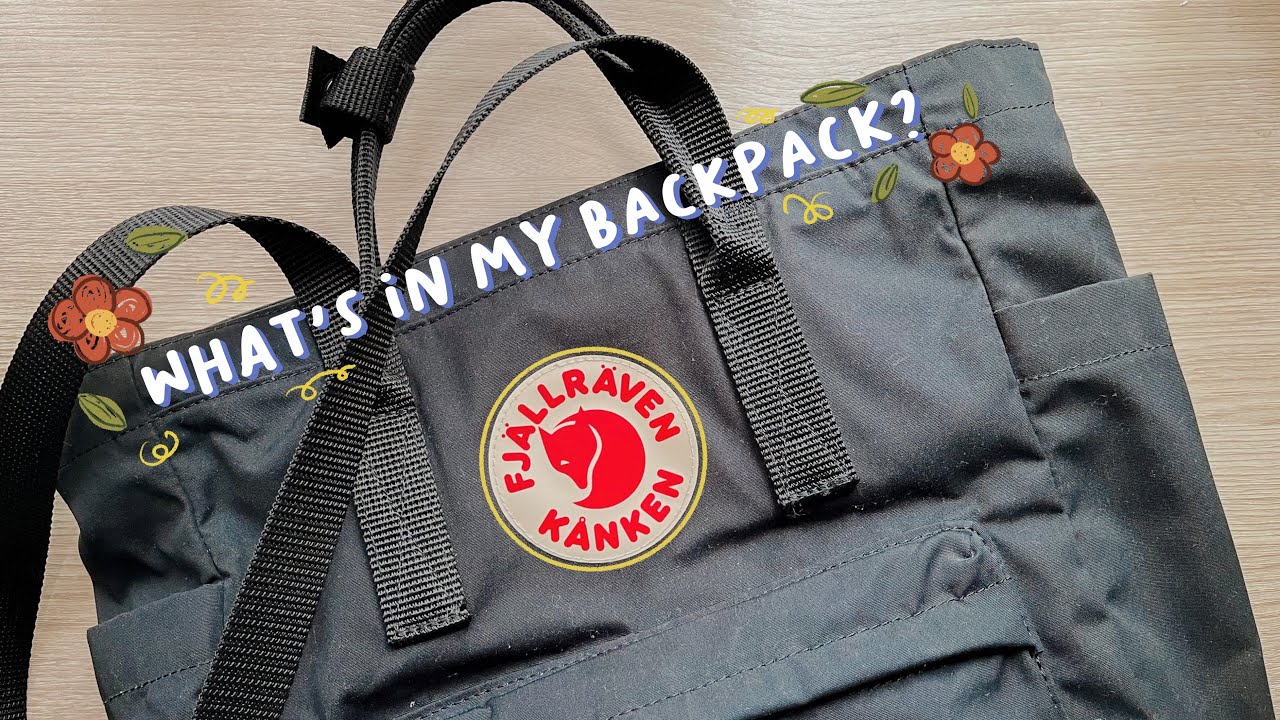 what's in my backpack?? || fjällräven kånken totepack [2022] 📚🎒