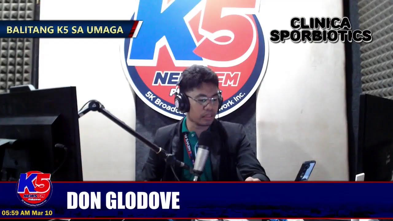 K5 News FM Bayawan Digital News Live Stream | Balitang K5 Sa Umaga hosted by  K5 Don Glodove